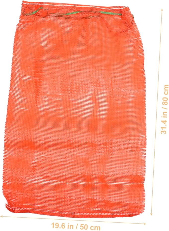 50pcs Mesh Produce Bags Bulk Net Bags Large Storage Containers for Fruits Toys Vegetables