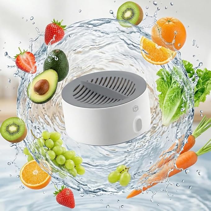 Vegetable Cleaner & Produce Cleaner - Easy 3-Minute Clean, Advanced Electrolysis Purifier, Advanced Electrolysis Purifier, Extend Freshness, Automatic Cleaning, For Fresh Fruits, Veggies, Meat (1Pcs)