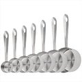 Smithcraft Measuring Cups, 18/8 Measuring Cup Set of 7, Stainless Steel Measuring Cups, 7 Kitchen Metal Measuring Cup, Dry Baking Measuring Cups Set, 1/8, 2/3 & 3/4 Heavy Duty Measure Cups for Food