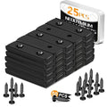 TRYMAG Strong Neodymium Bar Magnets, 45Lbs Heavy Duty - 25 Pack Rare Earth Magnets Strips for Garage, Workshop - 40 x 13.5 x 5mm