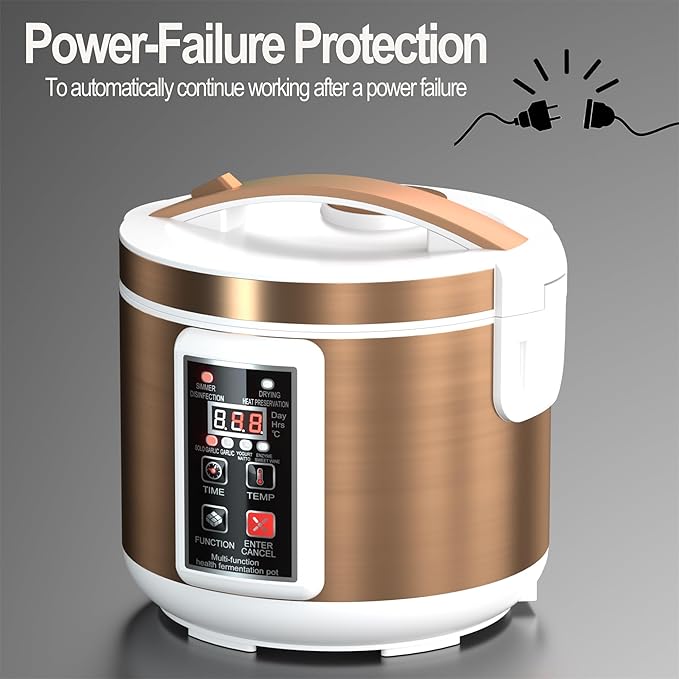 5L Black Garlic Fermenter, Automatic Garlic Fermenting machine, Wine Fermenting Machine, Yogurt Maker with Temperature Control