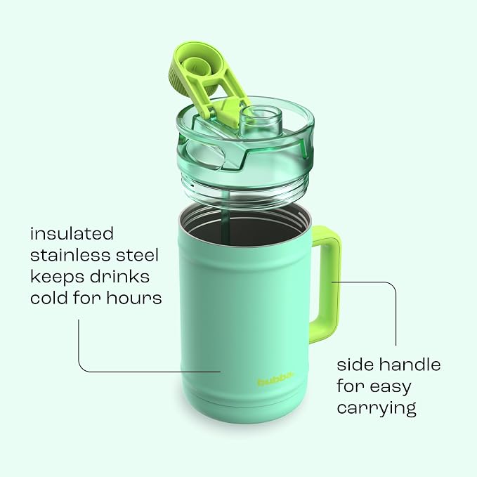 bubba 52 oz Insulated Stainless Steel Water Keg - Large Reusable Water Bottle Drinking Jug - Insulated Keg for Everyday Hydration, Lead-Free and BPA-Free, Tropical Eclipse