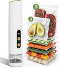 Compact Handheld Vacuum Sealer for Food, Portable Wireless Vacuum Sealer with 60kPa Suction, Dual Modes, Visible Water Reservoir, Includes Complete Set for Food Preservation