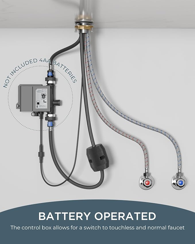 FORIOUS Touchless Kitchen Faucet Black, Smart Motion Sensor Spring Sink Faucet with Pull Down Sprayer Commercial Contemporary Hands-Free for Pot Filler, Farmhouse Camper Laundry Camper