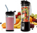 Portable Blender for Smoothies Electric Juicer - Freshly Juices Milk shakes and Baby food Small Portable Blender with 300W Motor Mini Mixer with Extra Lid Suitable for Outdoor Sports Travel