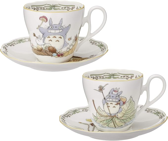 Noritake TP97889/4924-38 My Neighbor Totoro, Microwave Safe, 2 Guests, Bone China