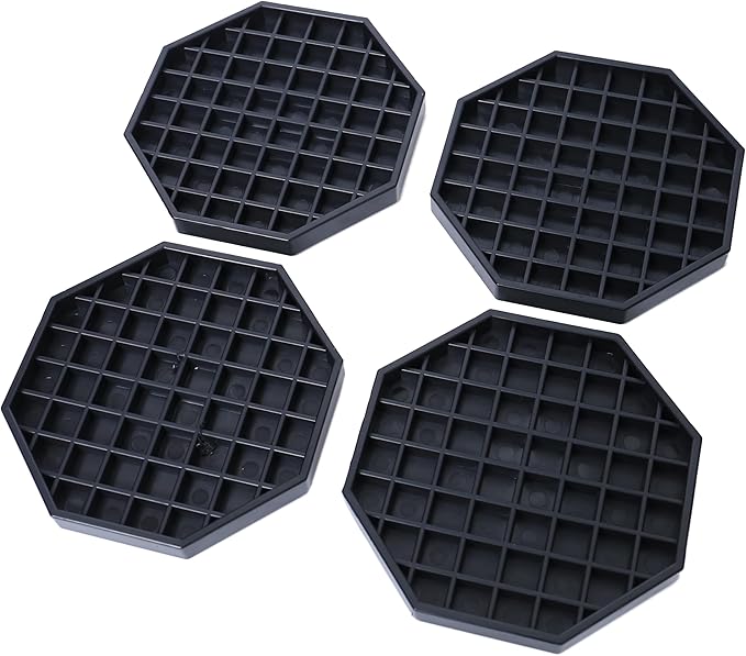 6" Octagon Coffee Drip Tray Catcher for Countertop - for Beverage & Drink Dispenser Bar by kitchentoolz - Pack of 4