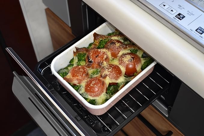 [Amazon.co.jp Limited] Fuji Hollow Shallow Square Containers, Set of 3, 1.35 L x 1, 0.45 L x 2 Cool Gray, Freezer Safe (Cold Resistance Temperature - 4°F (-20°C), Main Unit, Oven Safe (Except Lid), 2