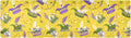2 in 1 Table Runner Trivet for Hot Pots and Pans Heat Resistant Non Slip Waterproof 39 x 12 Inch Decorative Table Protector for Kitchen Countertop Mardi Gras Hats Yellow