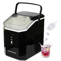 COMMODORE Nugget Ice Maker for Countertop - 36 lbs/Day, High Storage Capacity, Compact & Portable with Carrying Handle, Self-Cleaning Mode, Quiet, Easy Drainage, ETL Certified, Scooper Included
