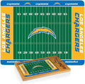PICNIC TIME NFL Football Field Icon Glass Top Cutting Board & Knife Set, (Parawood & Bamboo)