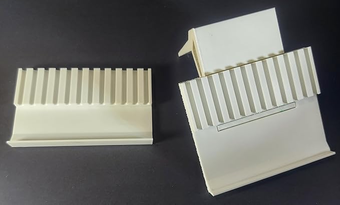 Pair of Honey Straw Filling Machine Extra Holder - Holds 12 Straws at once for Sealing - One with Built-in Stop and one for Freehand