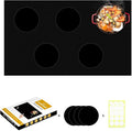 Large Newly-Enhanced Silicone Induction Cooktop Protector Cover Stove Mat 21.2" x 35.4" (Magnetic) | 300°C (572°F) Heat-Resistant | Power Boost Compatible | Prevents Pot Sliding & Scratches,Black