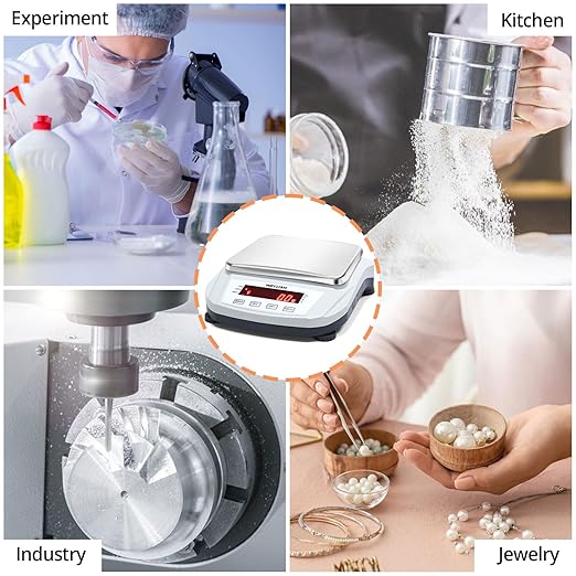 Lab Scale 5000g/0.1g High Precision Digital Scale Analytical Balance Electronic Scale for Kitchen Lab Weighing