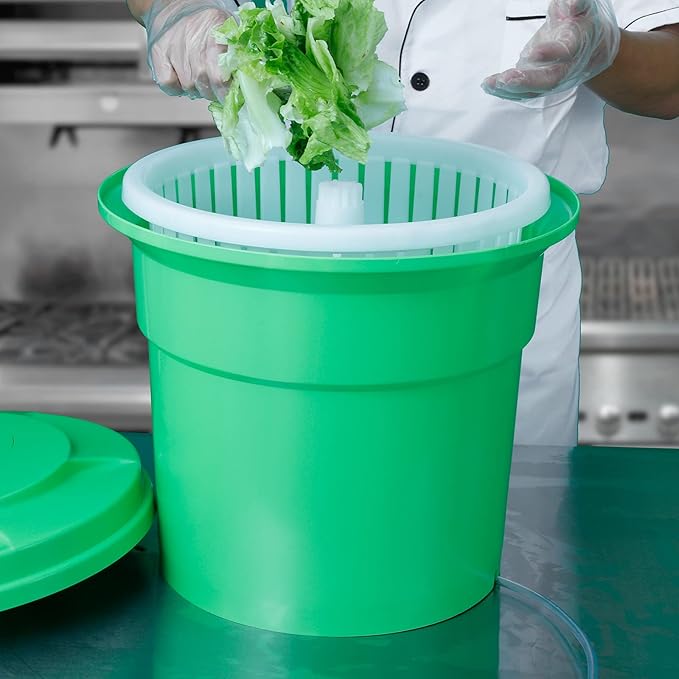 Wutfly 5 Gallon Large Commercial Manual Salad Spinner/Dryer