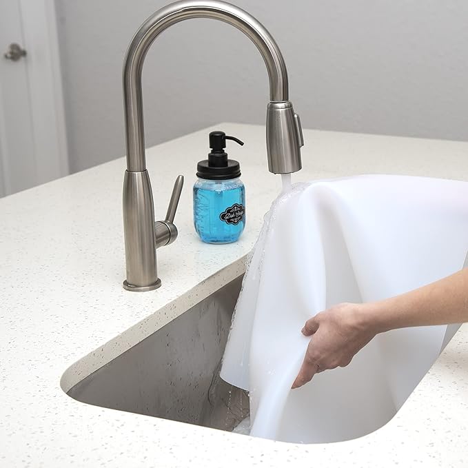 GASARÉ, Extra Large, Thick, Silicone Mat for Kitchen Counter, Heat Resistant Mat, Countertop Protector, Non-Slip, Easy to Clean, Cuttable, 40 x 23.5 Inches, Semi-Transparent