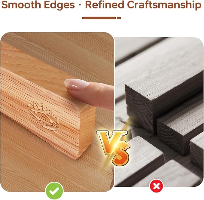 Knife Magnetic Strip, 10 Inch Solid Oak Magnetic Knife Holder for Wall with N52 Super Strong Magnets, Premium Magnetic Knife Strip Organizer for Kitchen Knives & Tools-Renter Friendly