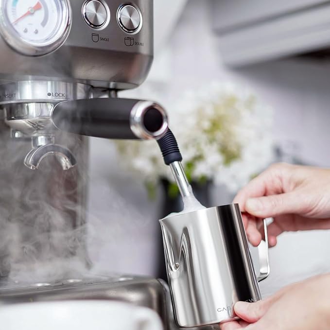 CASABREWS Espresso Machine with Steam Milk Frother & Milk Frothing Pitcher, Gift for Coffee Lovers