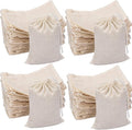 Tatuo 400 Pcs Cotton Muslin Bags with Drawstring Reusable Cloth Sachet Pouch Empty Gift Canvas Bags Bulk for Jewelry Home Party Favors (4 x 6 Inch)