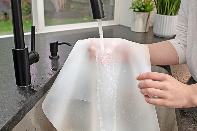 GASARÉ, Extra Large, Thick, Silicone Mat for Kitchen Counter, Heat Resistant Mat, Countertop Protector, Non-Slip, Easy to Clean, Cuttable, 25 x 17 Inches, Semi-Transparent