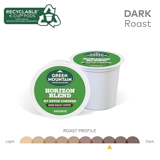 Green Mountain Coffee Roasters® Horizon Blend Coffee by Kevin Costner, Single Serve Keurig® K-Cup® Pod, 96-Count Box