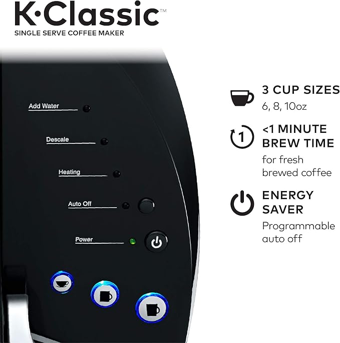 Keurig K-Classic Coffee Maker with McCafé Classic Collection Variety Pack, 40 Count K-Cup Pods