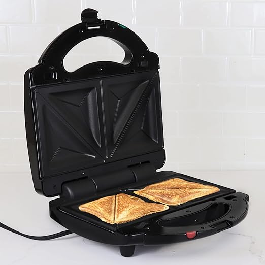 Total Chef 4-in-1 Interchangeable Cooking Surfaces, Countertop Grill Plus Open Griddle, Sandwich Press, Waffle Maker, Healthy Family Cooking, Home, Dorm or RV, BPA Free