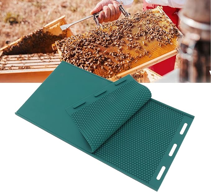 Silicone Beeswax, Flexible Beeswax Press Honeycomb Sheets Making, Reusable Beeswax Sheets Beekeeping Supplies, Beehive Sheet