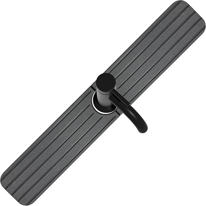 NiuYichee 23.6inch x 4inch Kitchen Sink Faucet Mat, Water Absorbing Stone Faucet Splash Guard for Bathroom Counter, Quick Drying Diatomite Tray for Kitchen Sink, Dark Gray