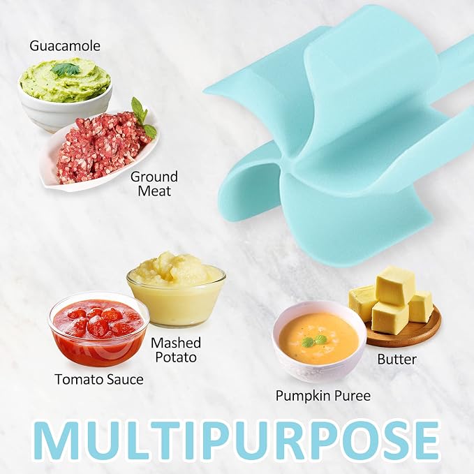 Ourokhome Mandoline Vegetable Chopper Food Slicer, Cheese Grater Shredder, Upgrade Meat Chopper and Stirrer for Kitchen