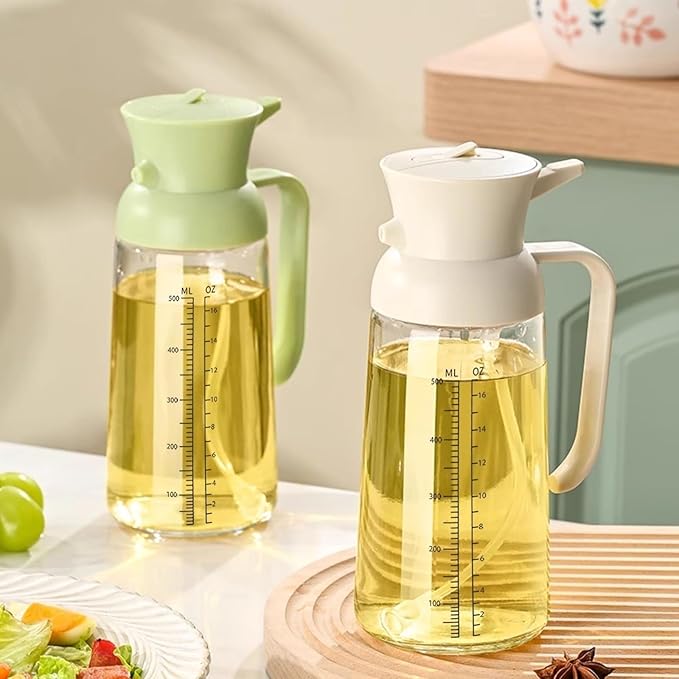 Olive Oil Dispenser Bottle Oil Sprayer Sprayers Household Olive Oil Dispenser Suitable For Air Fryer Salad Barbecue Oil Sprayer For Cooking(Black)