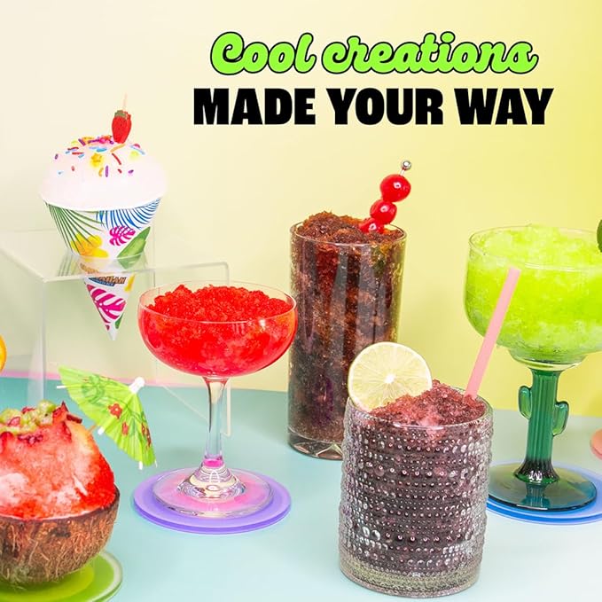 Hawaiian Shaved Ice Sour Green Apple Syrup - Nut Soy Dairy Free - Flavor Fluffy & Crunchy Snow Cones - Shelf Stable - Makes 8 Servings - 16 ounces