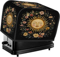 Sun Ethnic Gold 4 Slice Toaster Cover Dust And Fingerprint Bread Maker Cover Bakeware Protector Washable Appliance Covers Kitchen Accessories For Home Kitchen Women Gift