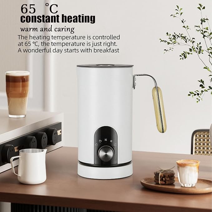 Milk frothing machine，Automatic milk frother，Electric for Hot & Cold Froth, Froth Or Heat Milk，Multifunctional milk frother，Automatic off & Easy Cleaning, Silent Operation
