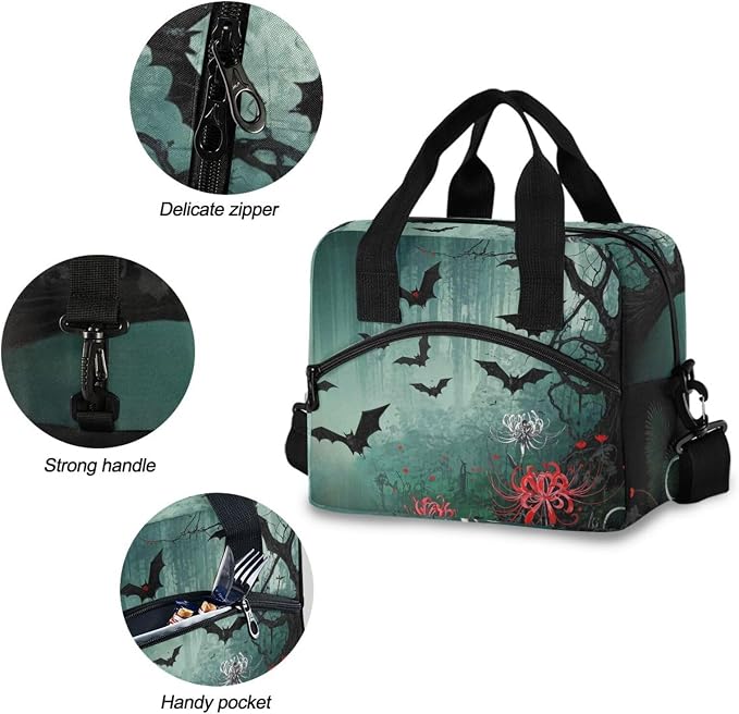 Insulated Lunch Bag Reusable Lunch Tote Bag Cooler Bag for Women Men Adult Lunch Box with Adjustable Shoulder Strap Leakproof Lunch Bag for Work Picnic Camping (color-6)