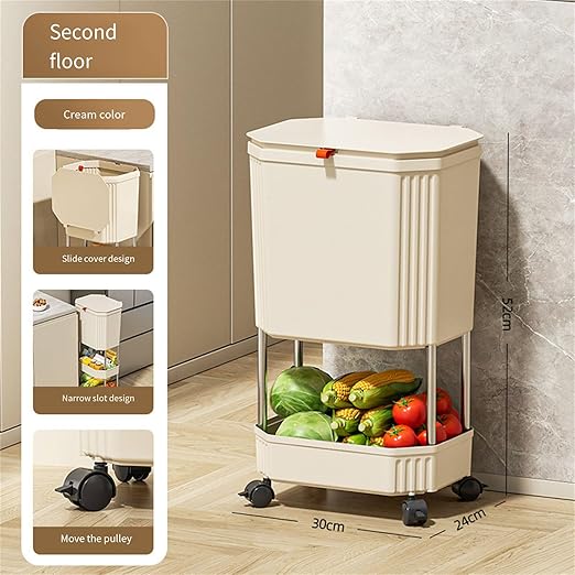 Mounting Kitchen Trash Holders Storage Shelf Garbage Holders ClutterFree Countertop for Apartment Space Saving Trash Bin Organizers