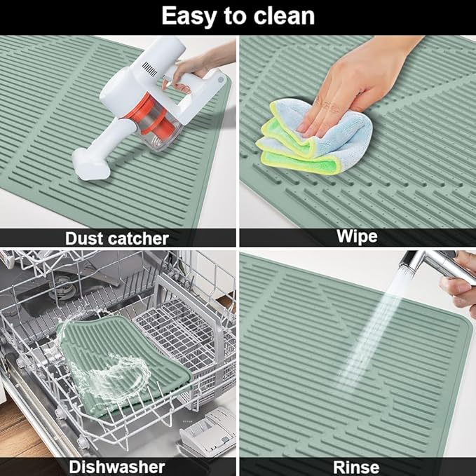 KindGa Stove Cover - Stove Top Covers for Electric Stove - More Thick - 28 x 20 Inch Stove Guard Stove Top Protector, Silicone Stovetop Cover Cooktop Mat for Kitchen Glass Stove Top -Aqua