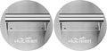 HULISEN Stainless Steel Burger Press, 6.2 inch Round Burger Smasher, Professional Griddle Accessories Kit, Grill Press Perfect for Flat Top Griddle Grill Cooking (Pack of 2)