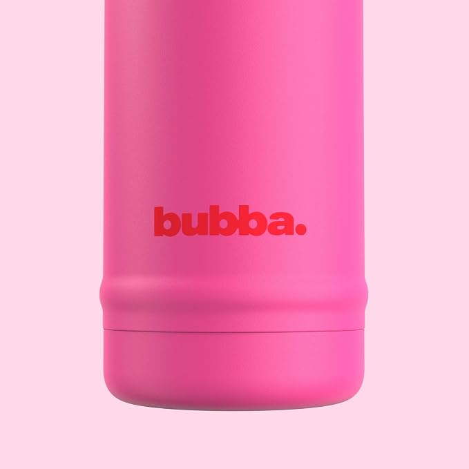 bubba 18 oz Dualsip Insulated Stainless Steel Water Bottle with Straw - Reusable, Leakproof, Lightweight, Dishwasher Safe, Lead-Free and BPA-Free, Flora Aura