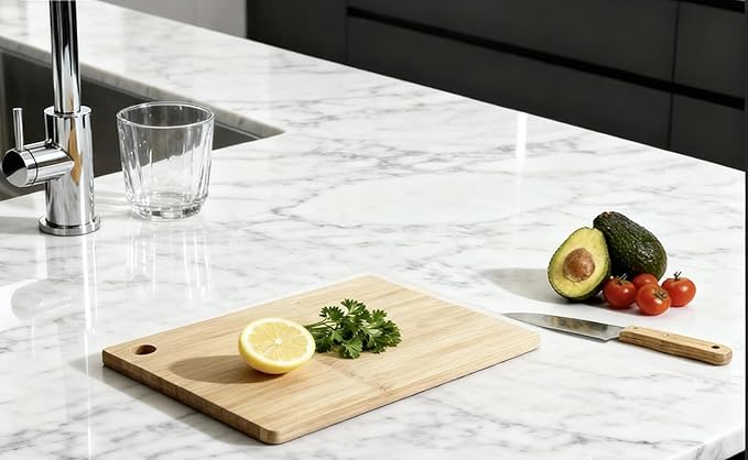 Mini Cutting Board for Small Food Prep – 11.8 x 7.3" Glue-Free One-Piece Solid Bamboo, Lightweight & Easy One-Hand Use, Perfect for Chopping Garlic, Ginger, Herbs & Serving Bread, Cheese, Charcuterie