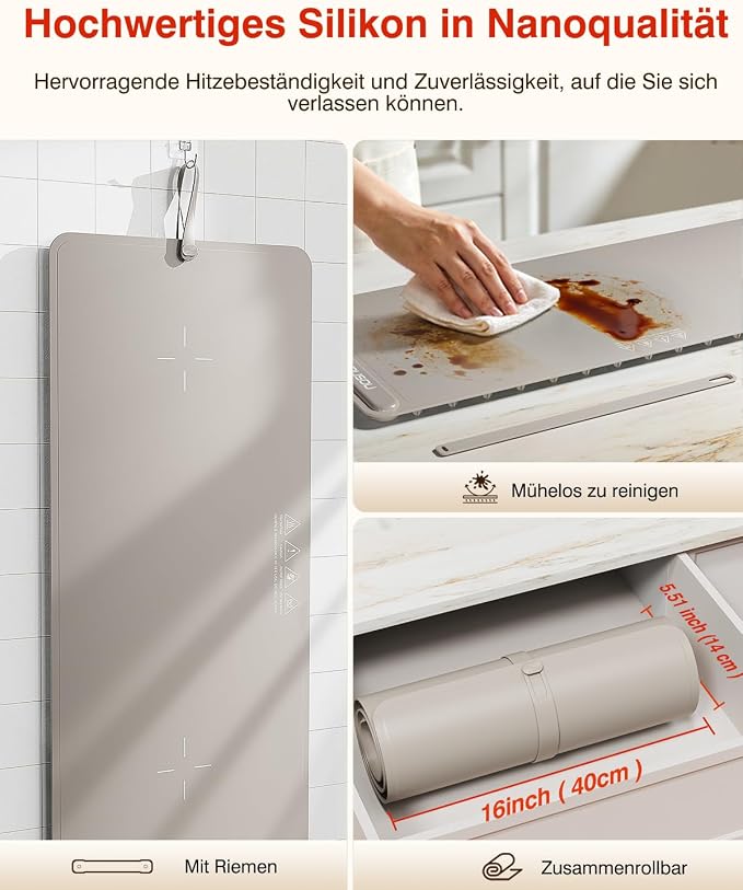 Warming Mat for Food (35"x16") - iTRUSOU Extra Large Electric Warming Tray with 7-Level Temp, 500W High-Power & 99H Timer - Rollable XL Large Food Warming Mat for Parties & Buffet