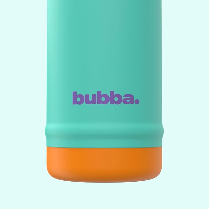 bubba 24 oz Dualsip Insulated Stainless Steel Water Bottle with Straw - Reusable, Leakproof, Lightweight, Dishwasher Safe, Lead-Free and BPA-Free, Field Trip