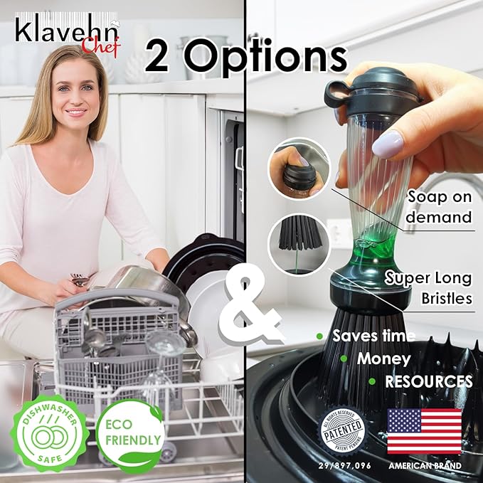 American brand 3-Layer Chicken Shredder w/Detachable Plate + Special Brush, Double Anti-Slip, BPA Free, Heat Resistant, Dishwasher Safe | Chicken Breast Shredding Tool Twist, Beef, Pork, Meat Grinder