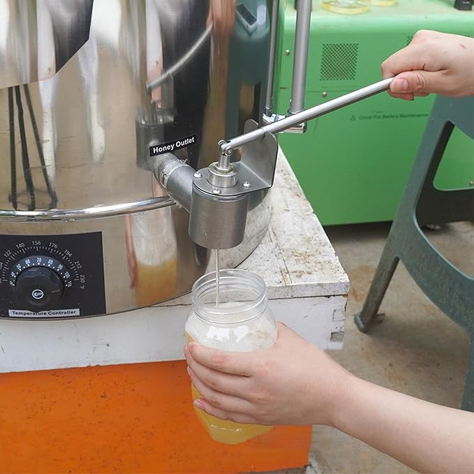 Honey Bottling Valve Honey Gate Valve NPT 1 Thread Stainless Steel Dripless Honey Bottling Beekeeping Extractor Bottling Equipment Honey Bottling Pail