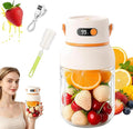 Portable Electric Juicer Cup with Zero Cord Hassle, USB-C Rechargeable Electric Blender with 18000 RPM Motor,36-blade head can break ice, Multifunctional fresh Juice Blender