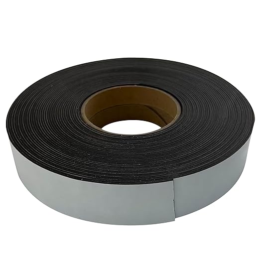 Master Magnetics Flexible Magnet Strip with Adhesive Back , 1/16" Thick, 1-1/2" Wide, 50 feet (1 Roll)