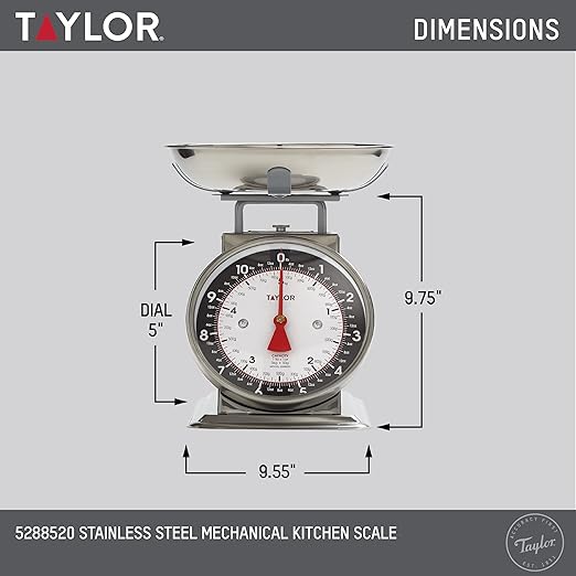 VEVOR Computing Digital Platform Scale, 660 lbs Load, 0.1 lbs Accuracy Computing Floor Scale & Taylor Mechanical Kitchen Weighing Food Scale Weighs up to 11lbs, Measures in Grams and Ounces