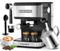Empstorm 20 Bar Espresso Machine, Cappuccino Machines with Milk Frother Steam Wand, Stainless Steel Latte Machine for Home&Barista, Automatic Shut-off Function