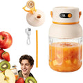 Portable Electric Juicer Cup With Zero Cord Hassle, Bottle Handheld Smoothie Mixer Cup Portable Fresh Juicer Blender, 33oz Personal Blender With Straw And Two Lids, For Shakes And Smoothies