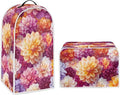 Bright Floral Blender Dust Cover Toaster Cover Boho Mandala Floral 4 Slice Washable Kitchen Small Appliance Cover